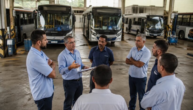 Falta de motoristas faz empresas de ônibus buscar solução dentro da garagem