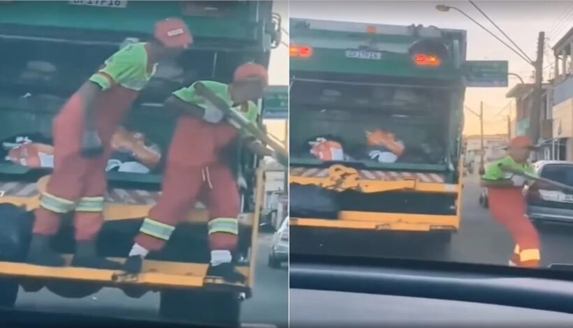 Gari de Botucatu volta ao serviço com caminhão de lixo após demissão por fingir escolta