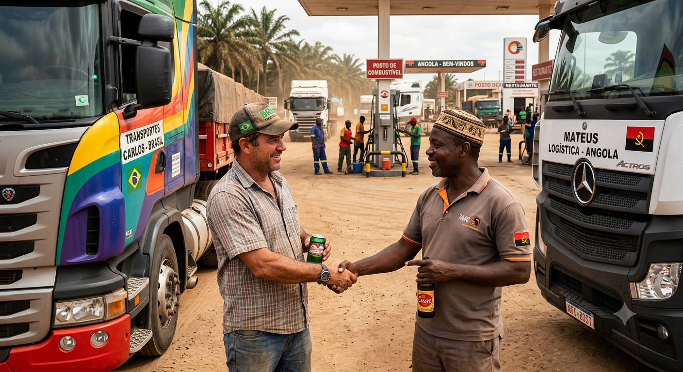 Caminhoneiro em Angola ou no Brasil? Veja onde o salário rende mais