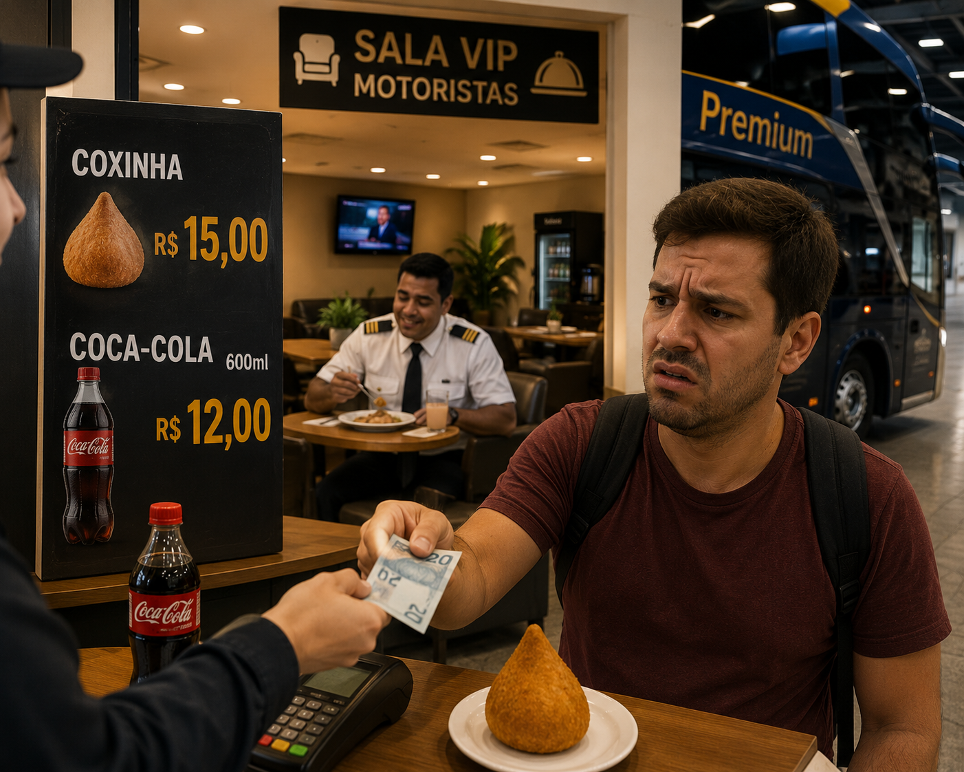 Por que ônibus de viagem costumam parar em restaurantes caros? Entenda o motivo