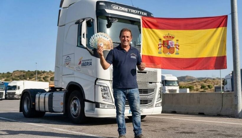 CAMINHONEIRO-NA-ESPANHA