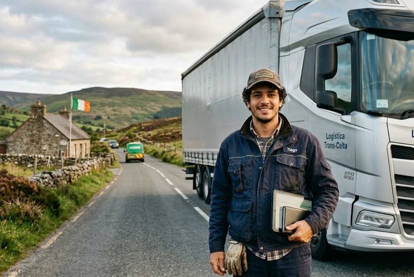 O que um brasileiro precisa para ser caminhoneiro na Irlanda