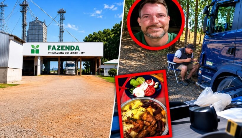 Caminhoneiro relata almoço e janta grátis em Fazenda Mazzotti de MT e agradece atendimento