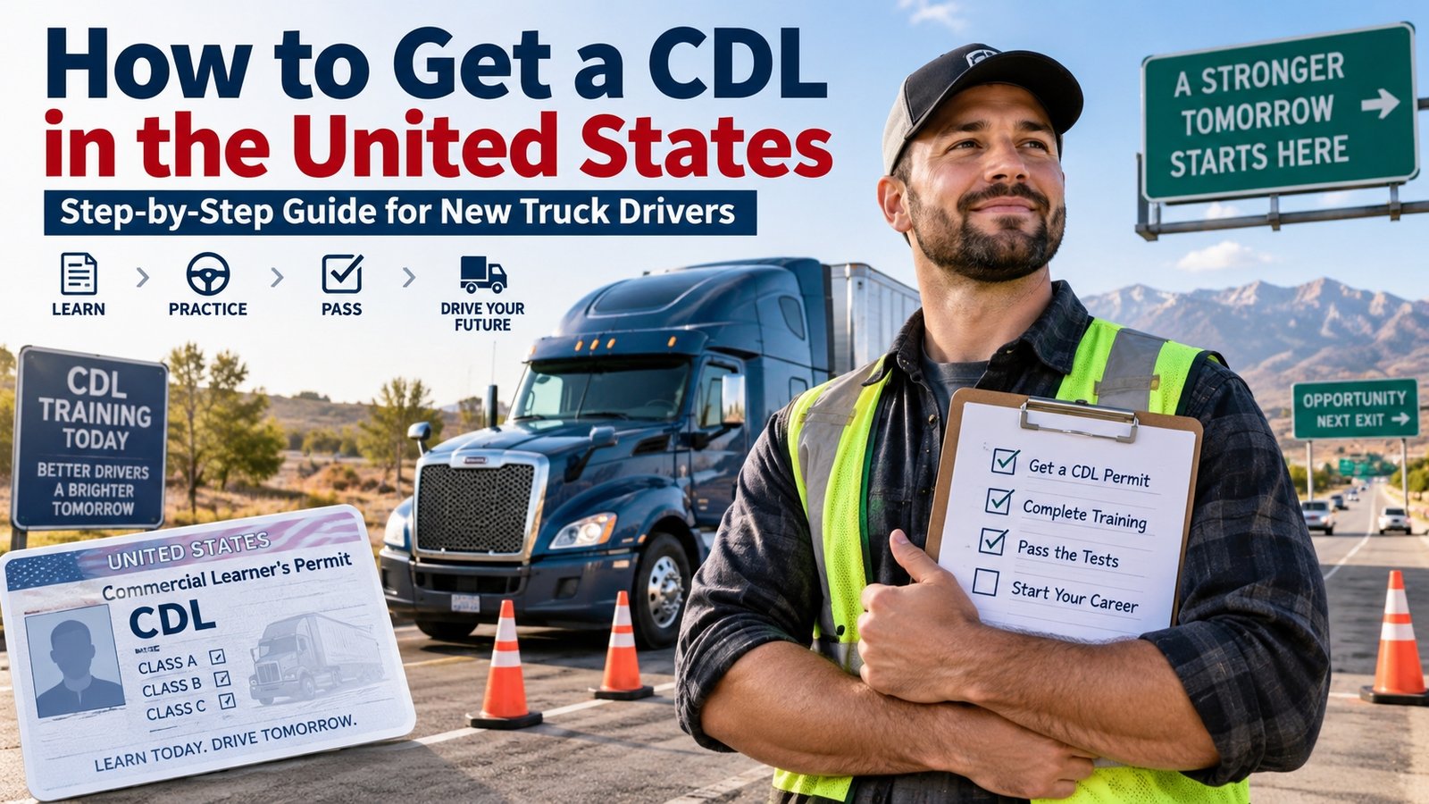 How to Get a CDL in the United States: Step-by-Step Guide for New Truck Drivers