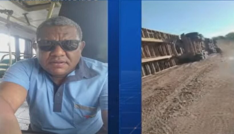 Caminhoneiro sai de carreta tombada e morre após ataque de abelhas em Goiás