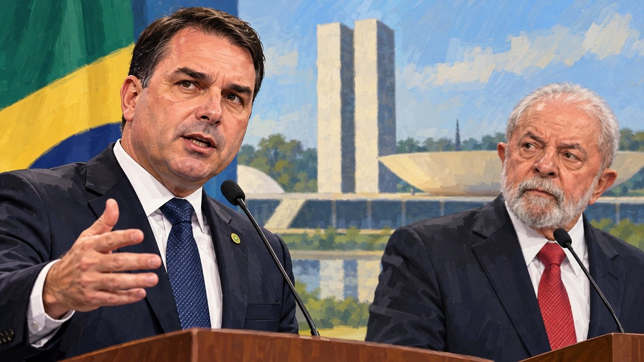 Flávio Bolsonaro abre 4 pontos sobre Lula e aparece à frente em nova pesquisa para presidente