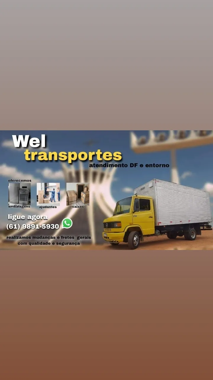 Frete e Mudança em Brasília 24 Horas – Wel Transportes