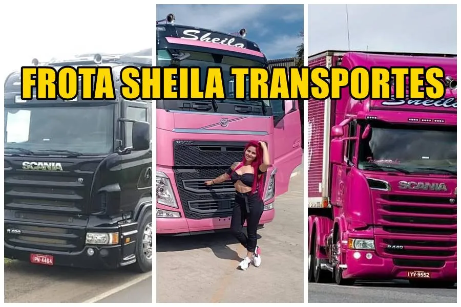 Conheça a frota de caminhões que a Sheila Bellaver possui atualmente