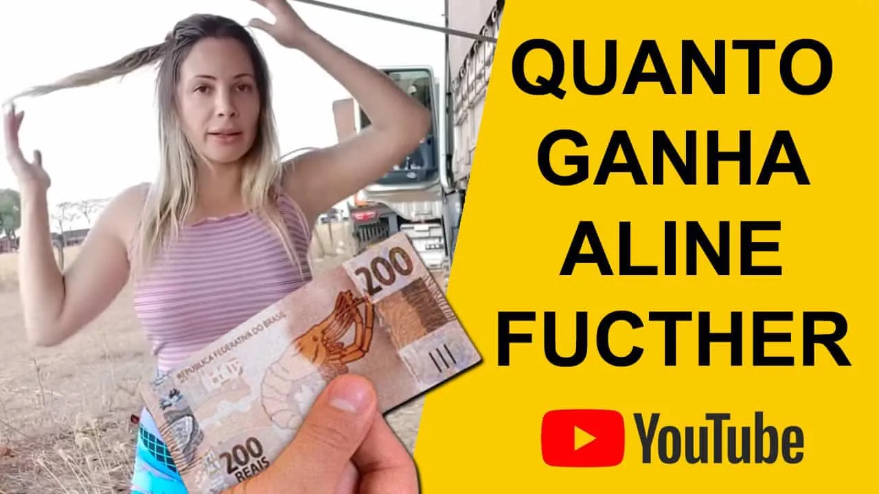 Quanto ganha Aline Fucther com seu canal no youtube