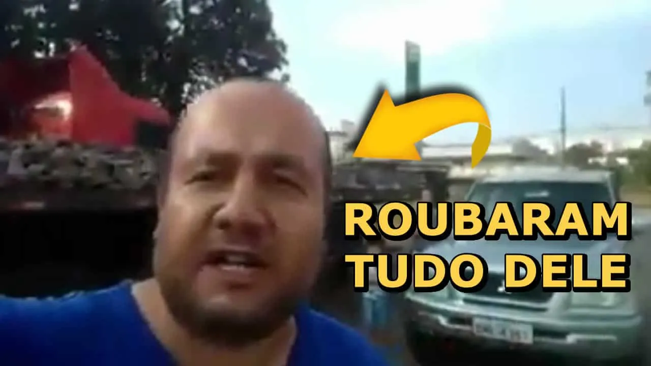 Caminhoneiro manda recado para quem roubou todo seu material de trabalho