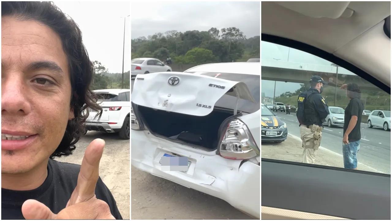Cabelo batateiro se envolve em acidente, Assista o video