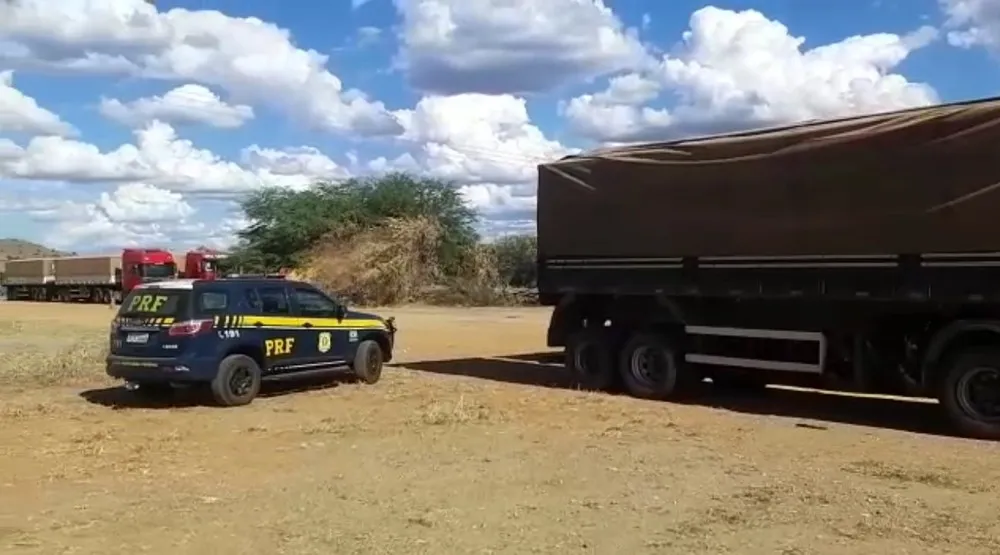 Carretas com 109 toneladas de excesso de peso são aprendidas em Pernambuco