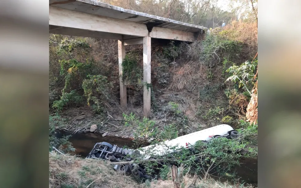 Caminhoneiro é atacado por abelhas na BR-153 após cair de ponte