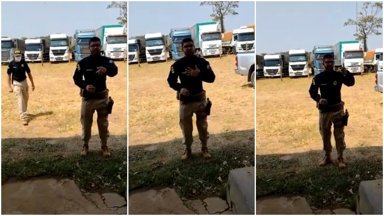 Agente da PRF oferece suporte aos caminhoneiros e cobra melhorias das empresas