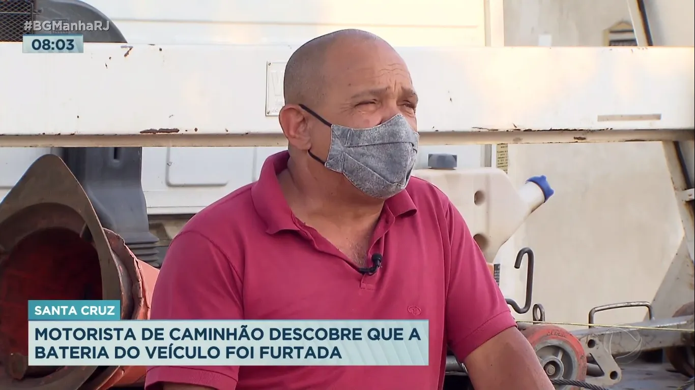 Baterias de caminhões são roubadas na zona oeste do Rio