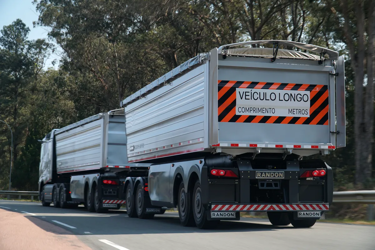 Novo conceito de semirreboque projetado pela Random Implementos e com a Volvo