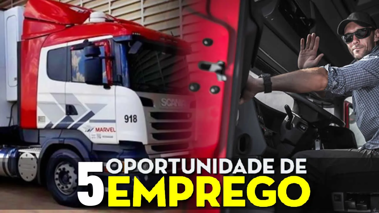 5 Transportadoras com vagas para motorista