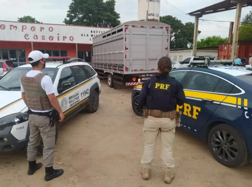 Caminhão ‘sequestrado’ é encontrado após 10 horas de desaparecimento