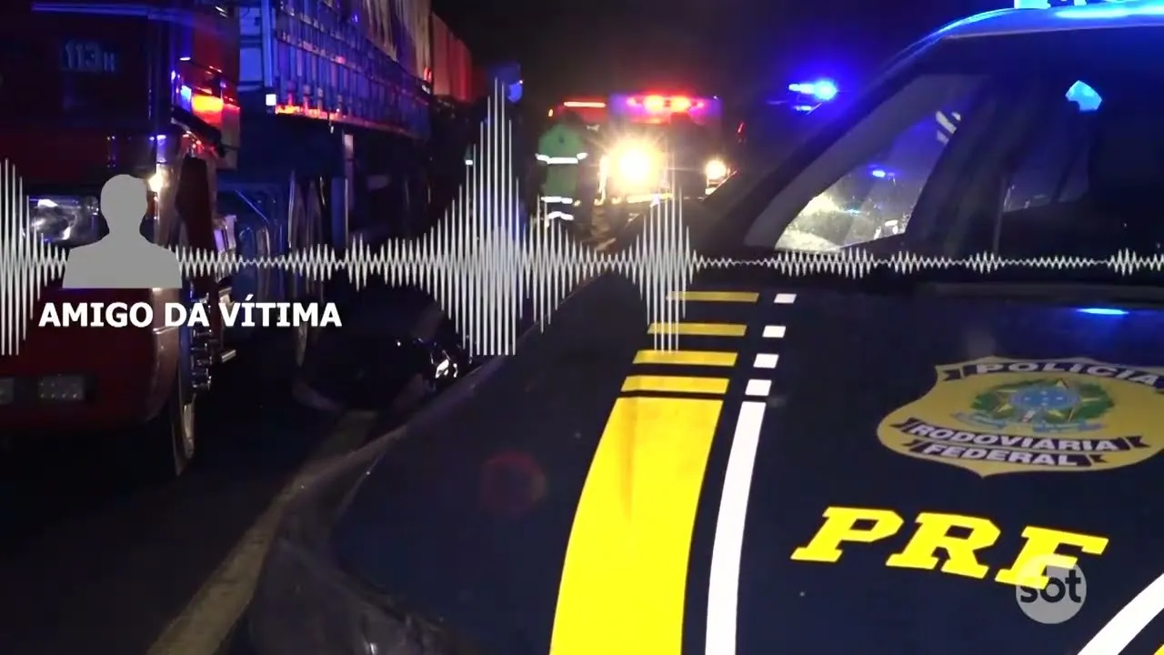 Áudio: Caminhoneiro atropela amigo de infância e companheiro de estrada por distração