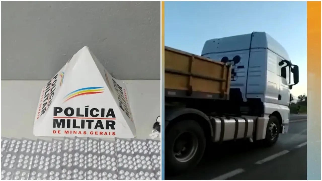 Caminhoneiro é preso com 943 comprimidos de “rebite” em Curvelo-MG