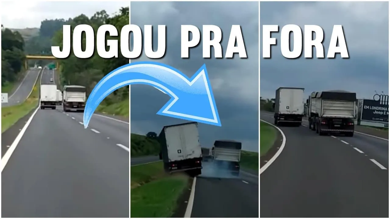 Motorista provoca acidente intencional para “vingar” fechada que levou na estrada