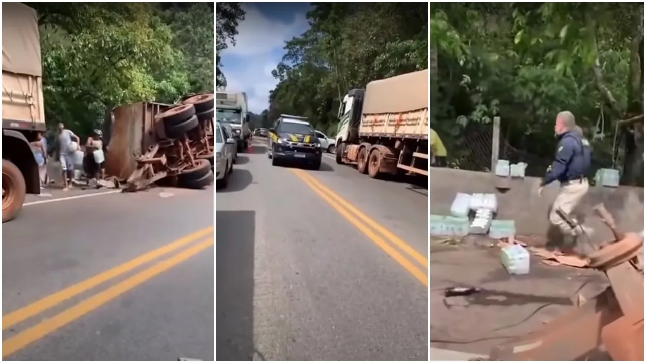 PRF chegou no exato momento do saqueamento da carga&nbsp;