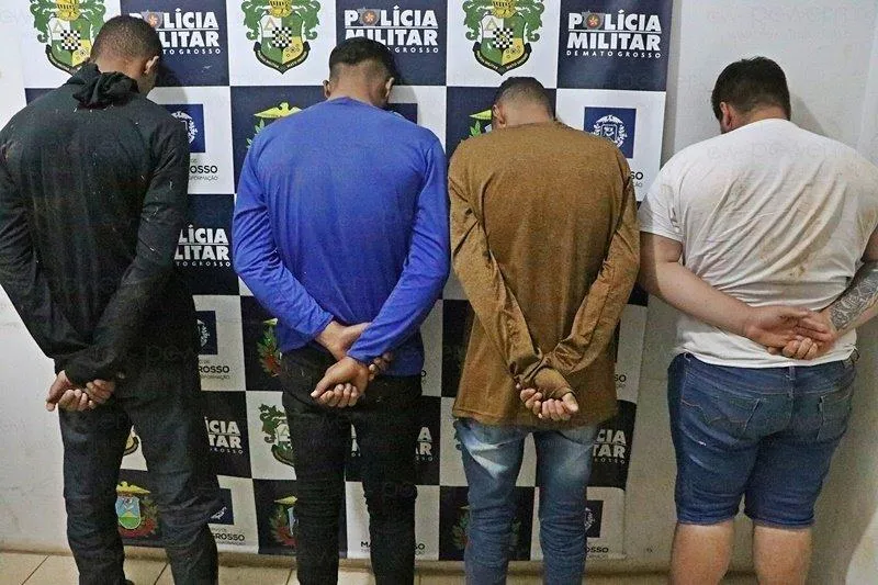 Em Nova Mutum em MT uma quadrilha especializada em furto de módulo de caminhões é presa pela PM