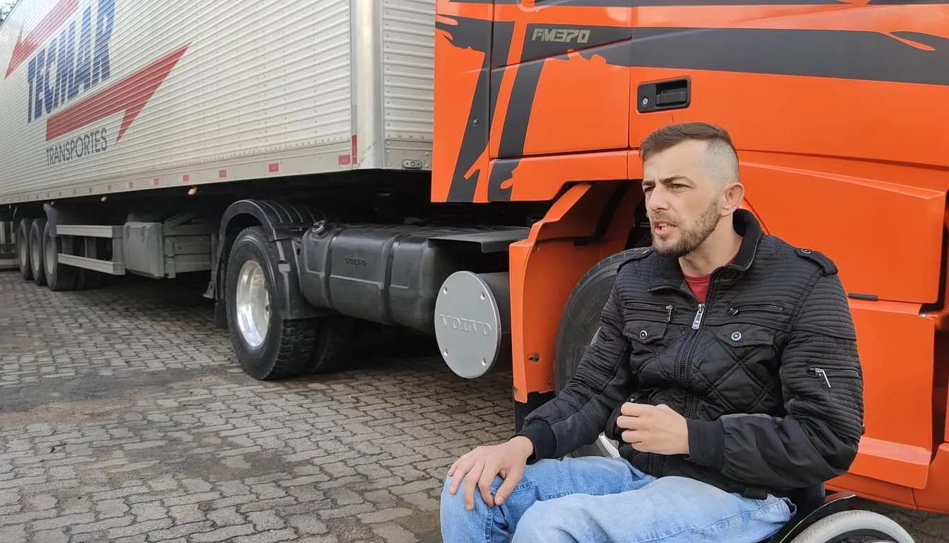 Cadeirante caminhoneiro, a realização de um sonho