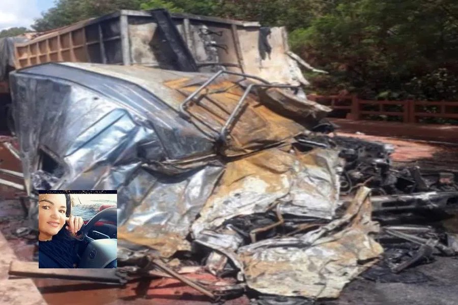 Caminhoneiro Rosa Cristina morre em um grave acidente na BR-452