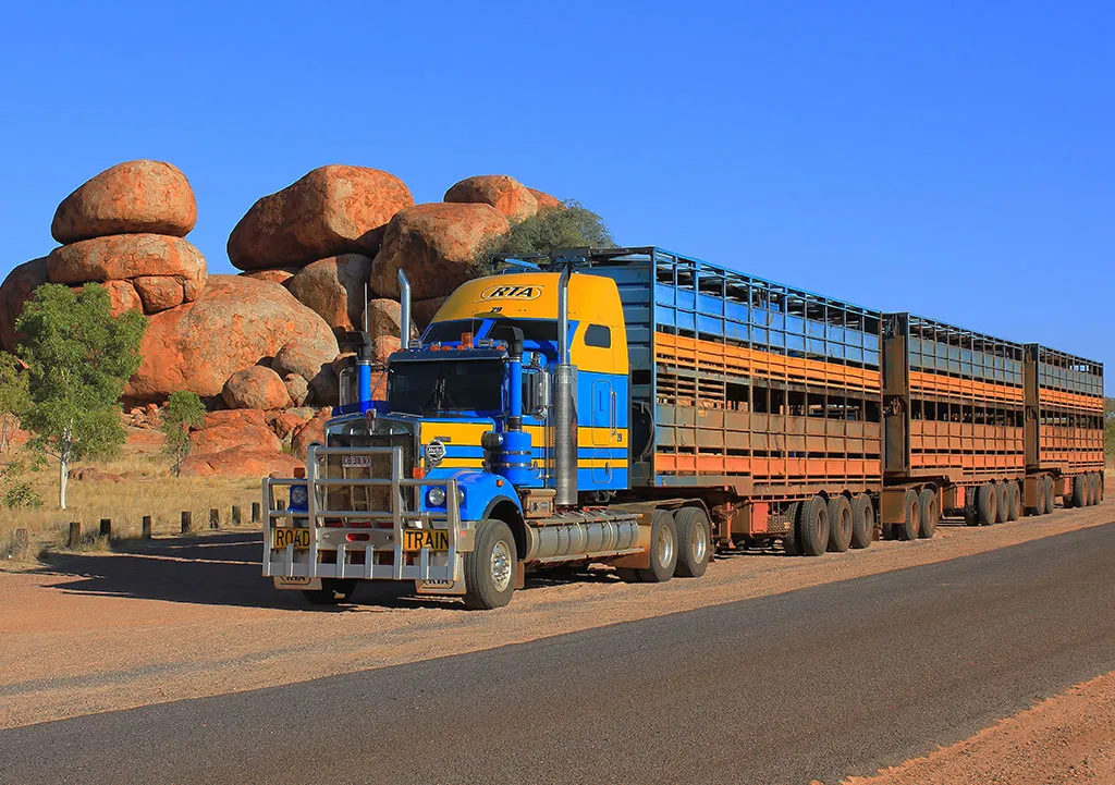 Conheça a história dos road trains australianos