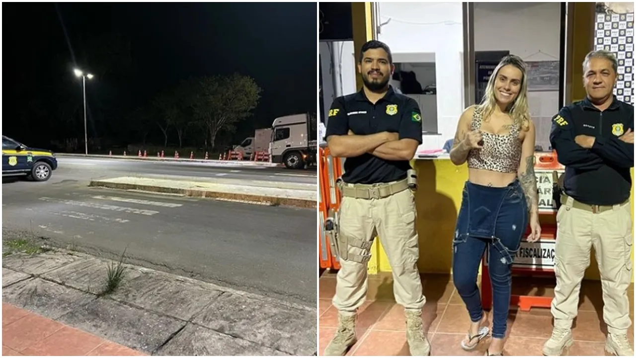 Caminhoneira ‘Tal da loira’ poderia está sendo observada pela PRF antes da apreensão de caminhão