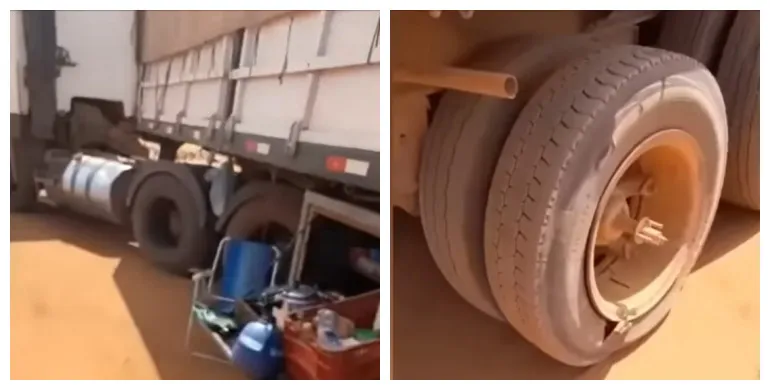 Caminhoneiro Autonomo Pai De Familia Perde 4 Pneus