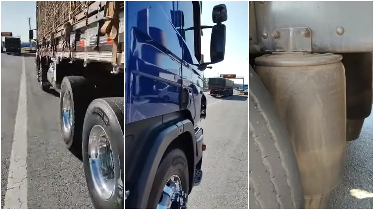 Policial não perdoa e multa caminhoneiro mesmo estando com caminhão original