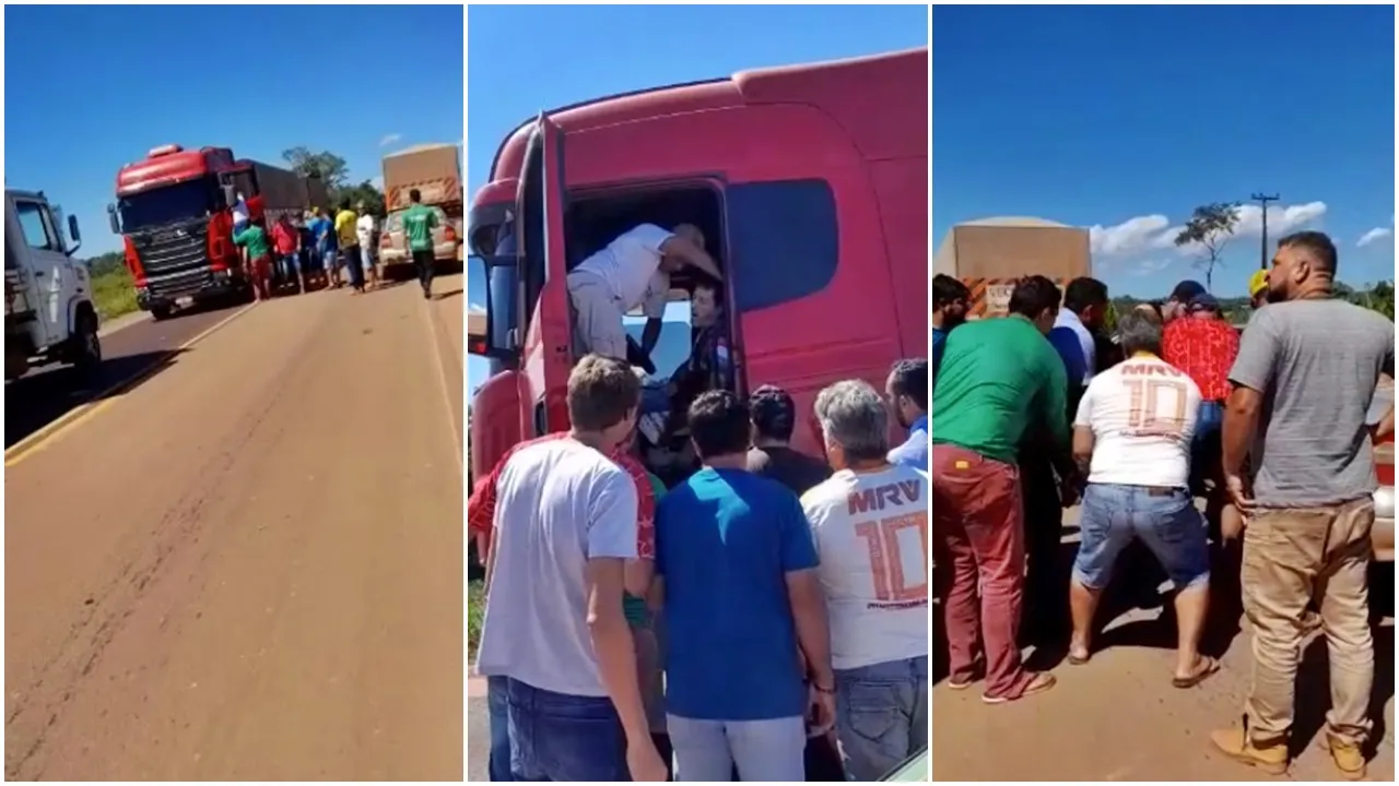 Motorista atira contra outro caminhoneiro após suposta fechada na BR-163