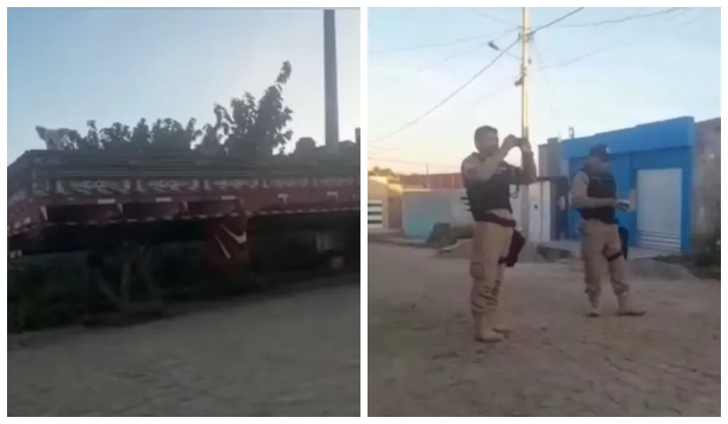 Carroceria sem caminhão é multado pela polícia por estar na contramão&nbsp;