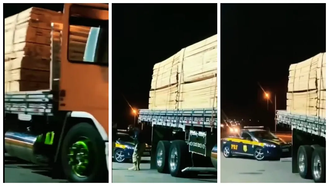 PRF flagra caminhão arqueado e apreende o veículo