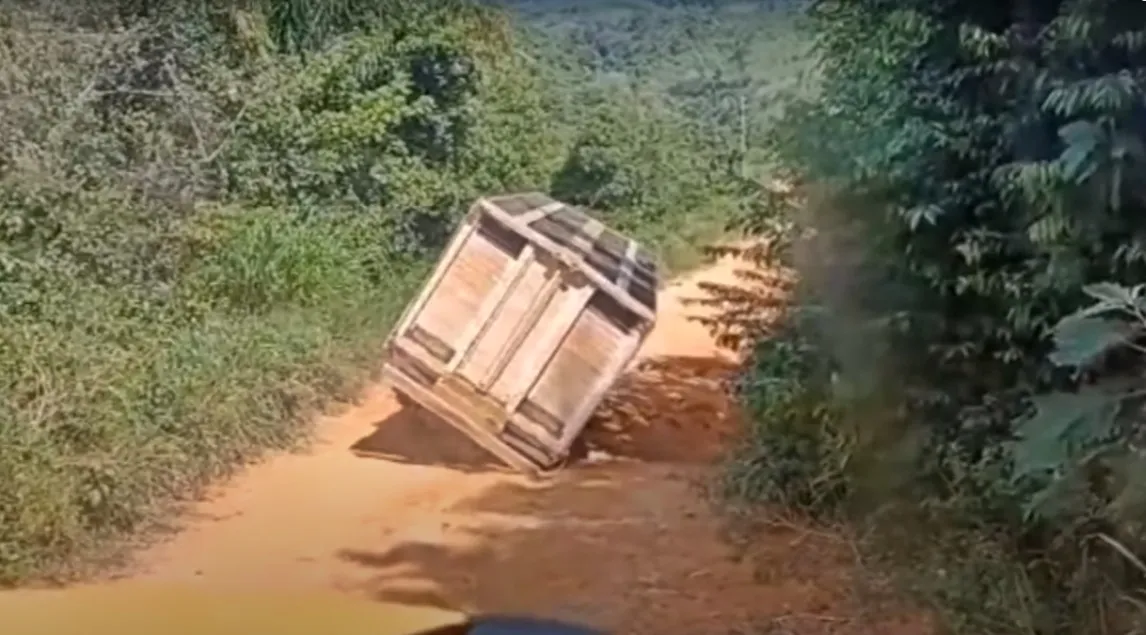 Esse caminhoneiro teve muita sorte
