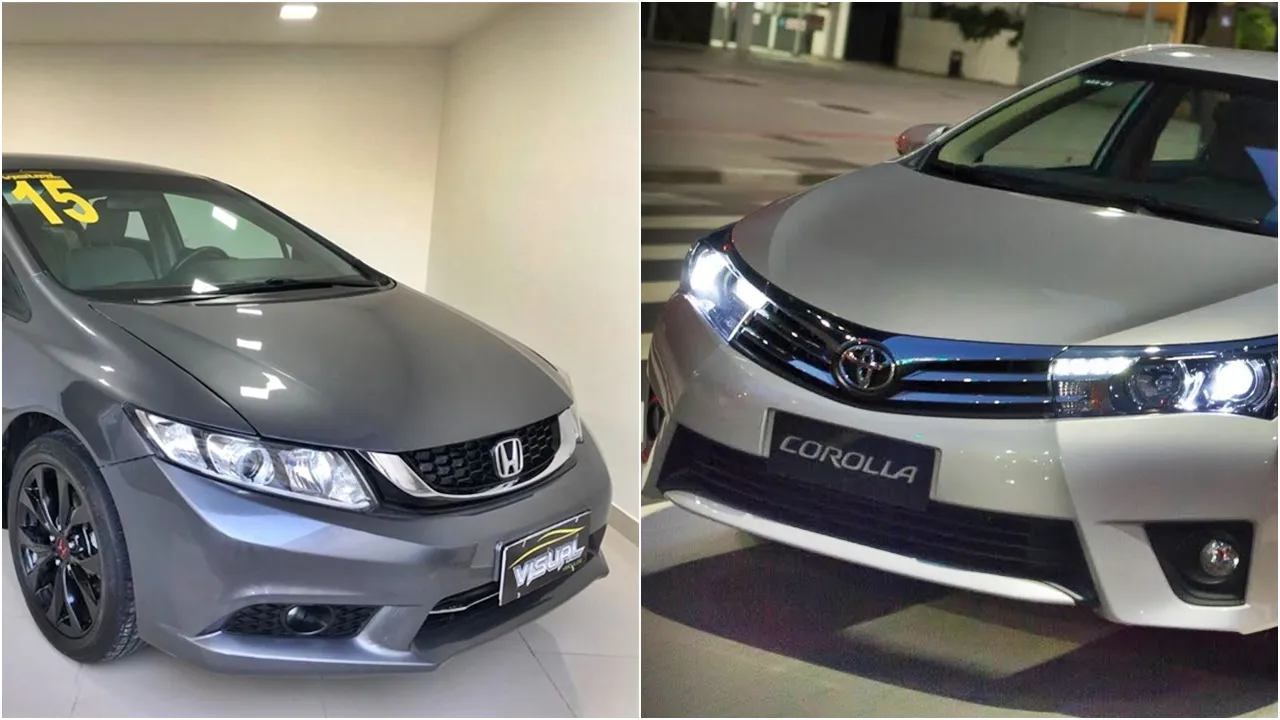 Corolla 2015 ou Honda Civic 2015? qual é o melhor?