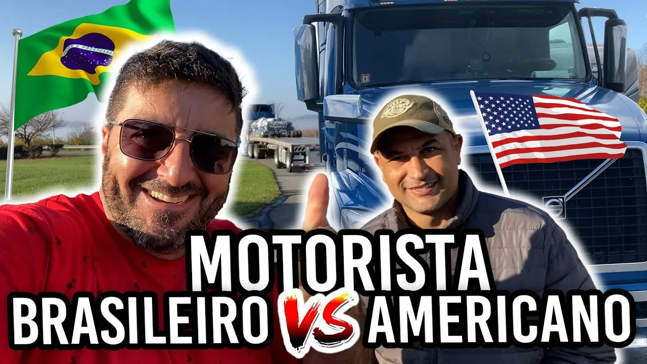 Entenda a diferença entre caminhoneiro brasileiro e o americano