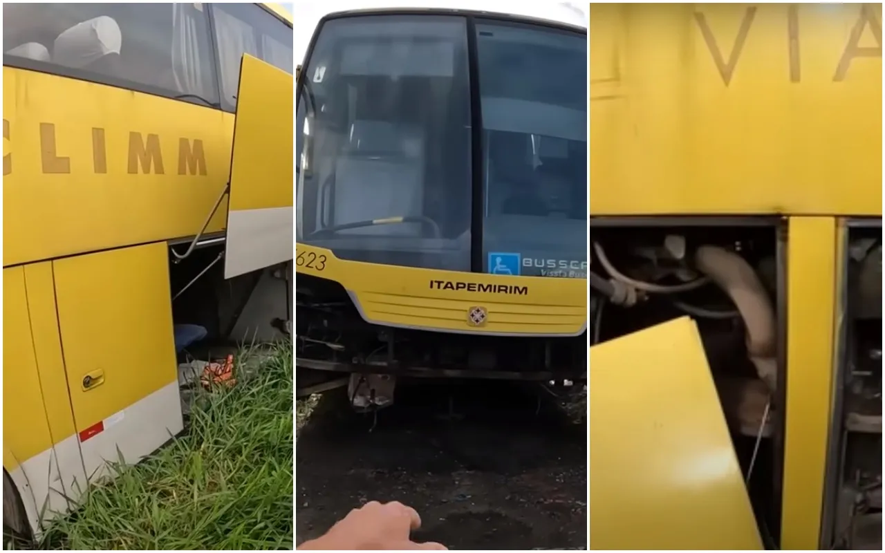<strong>Veja o cemitério de ônibus da antiga viação Itapemirim</strong>