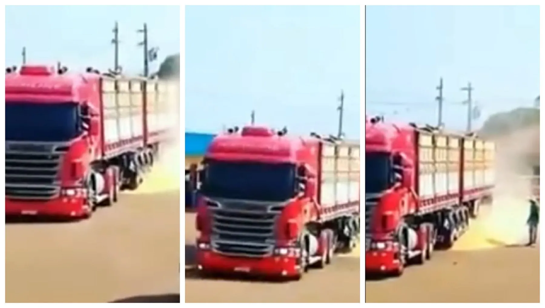 Caminhoneiro é humilhado em empresa e derruba carga na porta