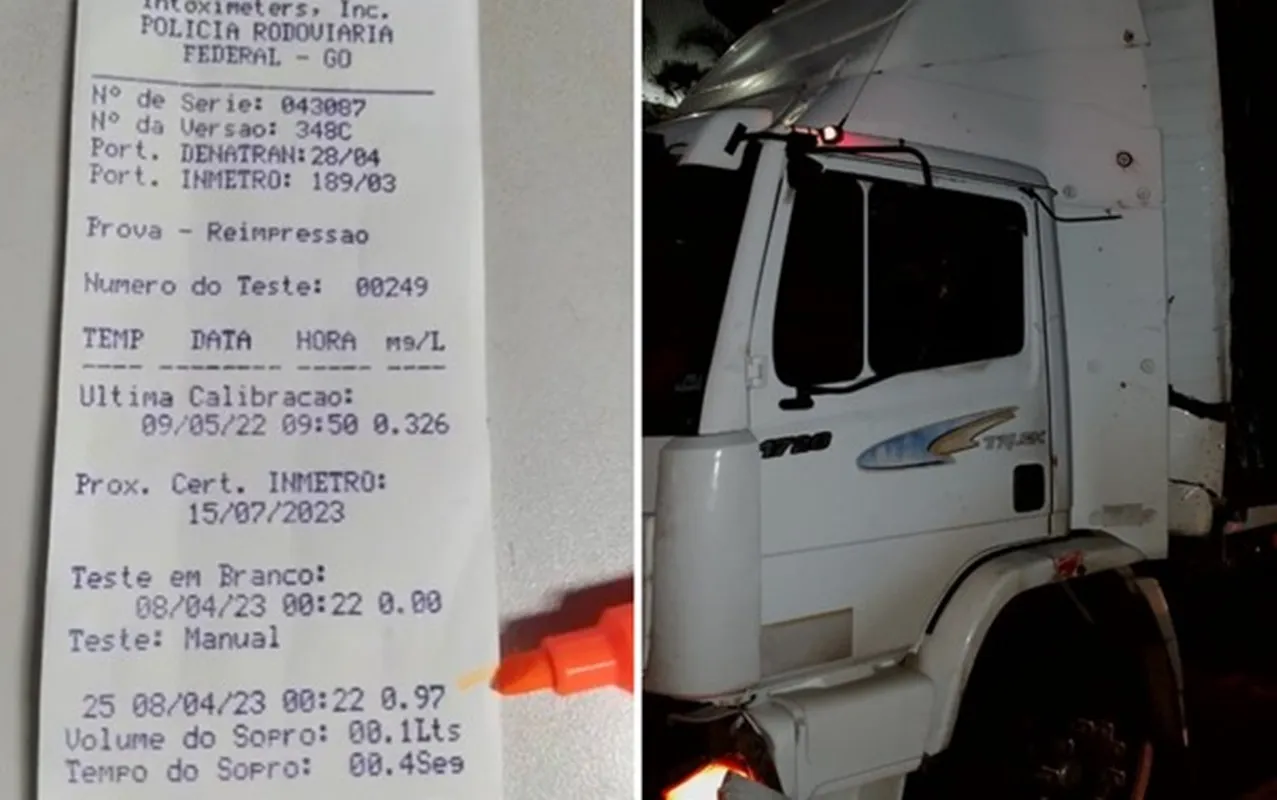 Caminhoneiro na contramão é flagrado pela PRF em Goiás