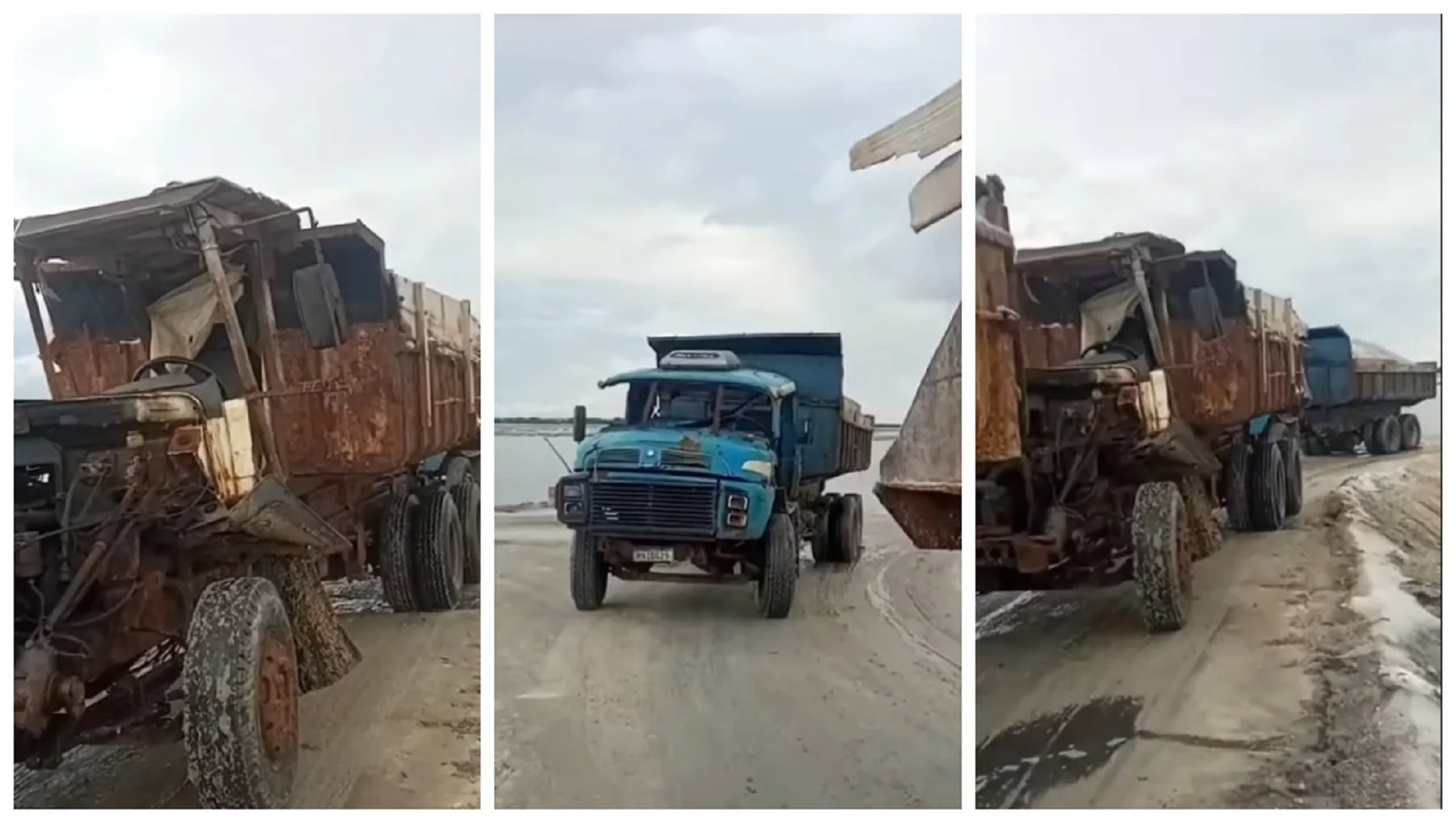 Entenda os motivos dos caminhões que trabalham com sal ficarem destruídos