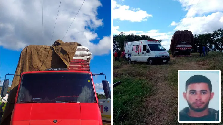 Caminhoneiro morre eletrocutado ao desenlonar caminhão no Ceará