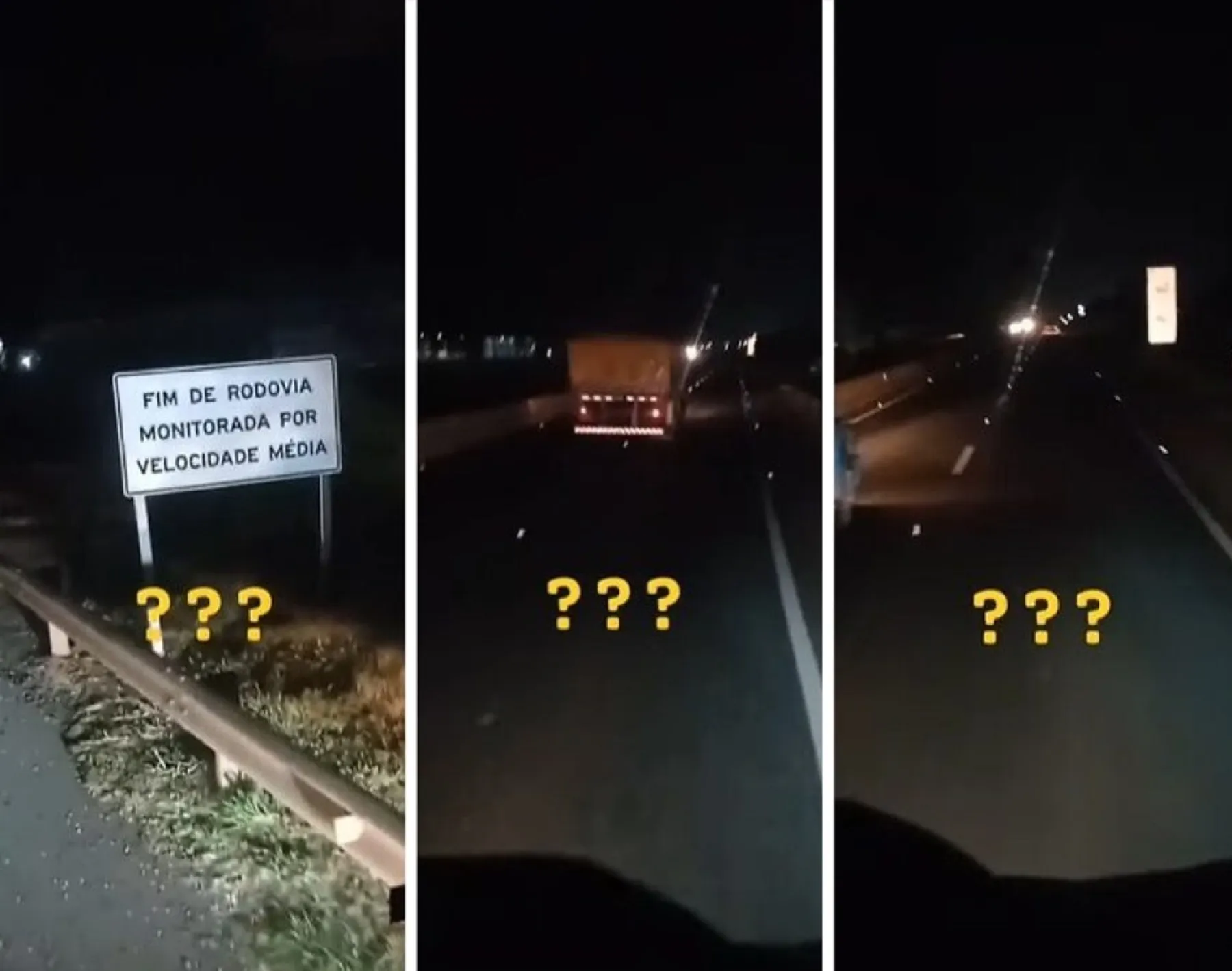 Caminhoneiro flagra novo radar de velocidade média