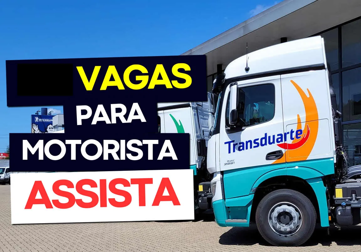 Transduarte abre novas vagas para motorista carreteiro