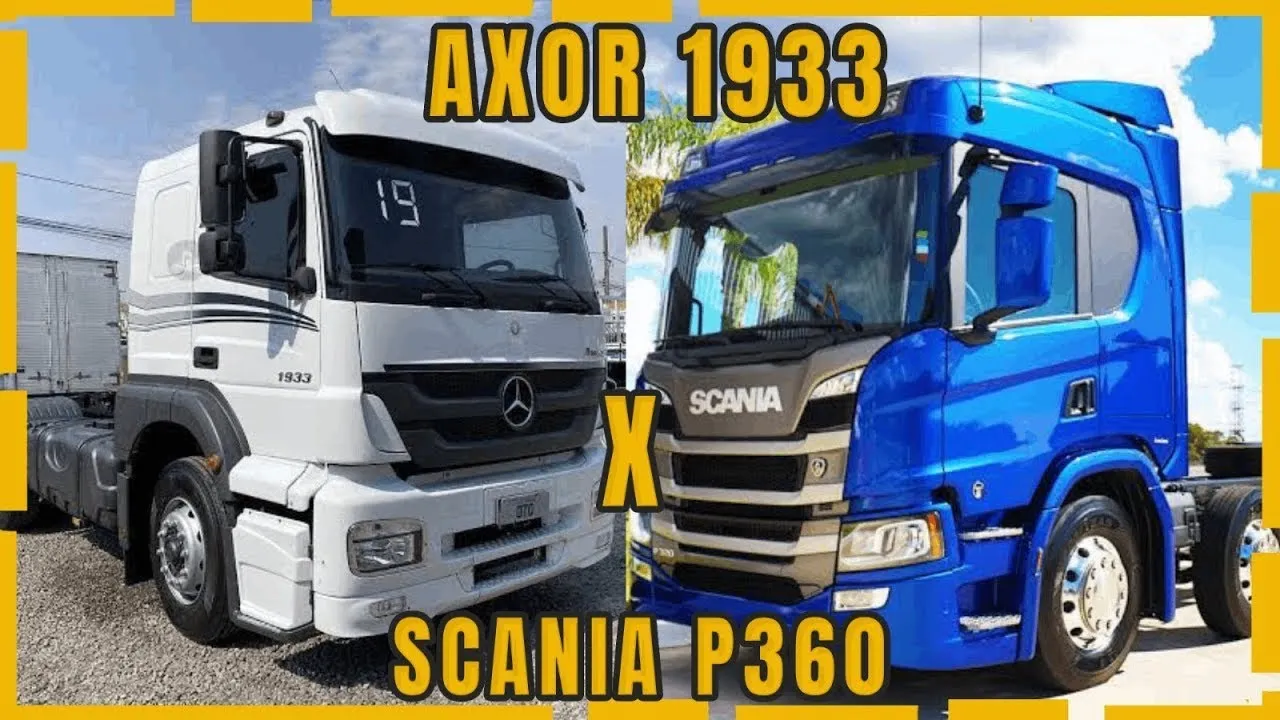 Qual o melhor, o caminhão Scania P 360 ou Mercedes axor 1933?