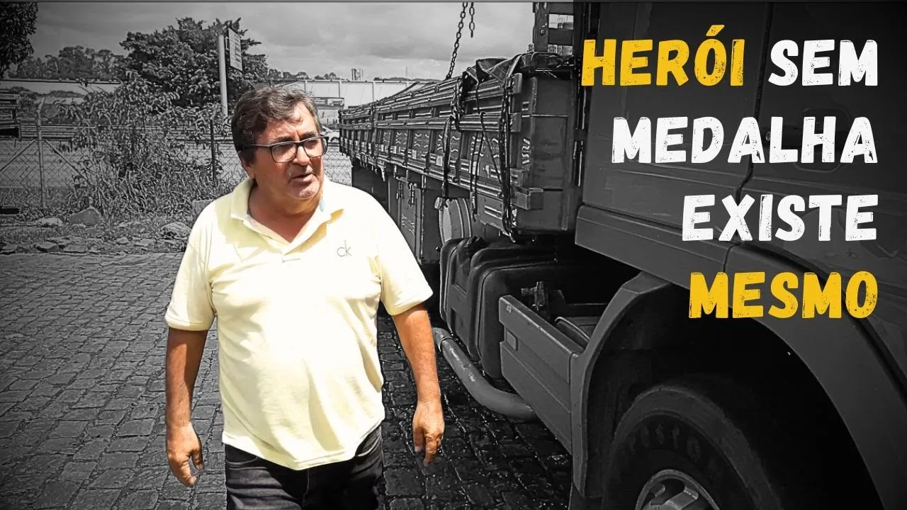 Caminhoneiro desabafa durante a entrevista, vida de caminhoneiro não é fácil.