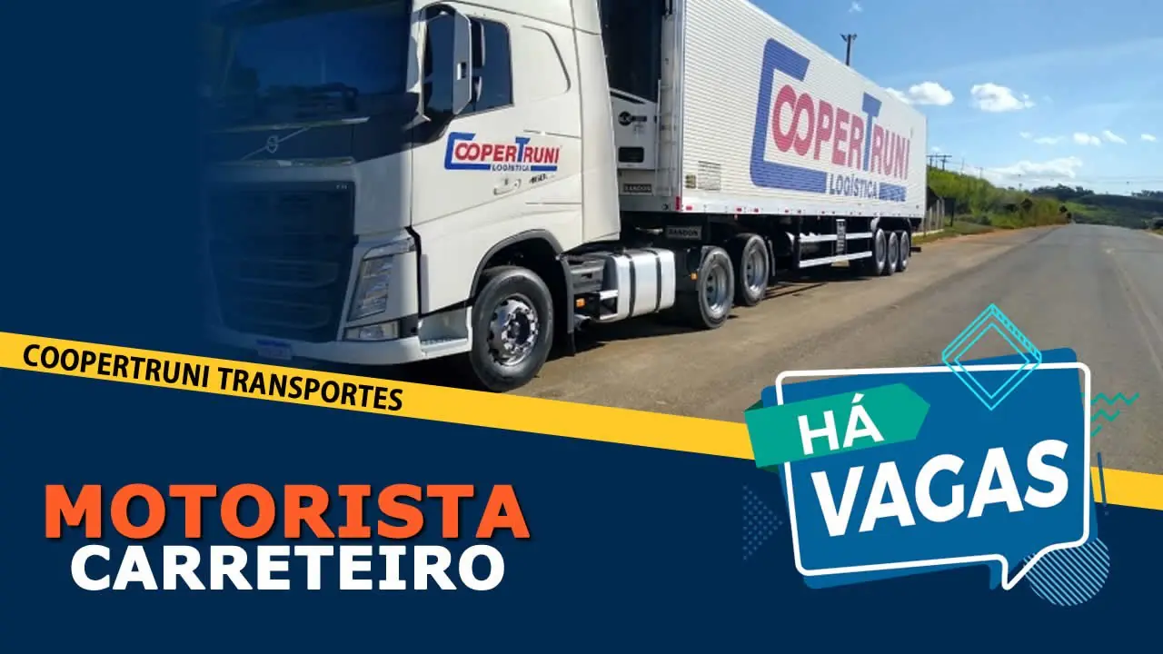 Coopertruni Logística abre vagas para motorista carreteiro