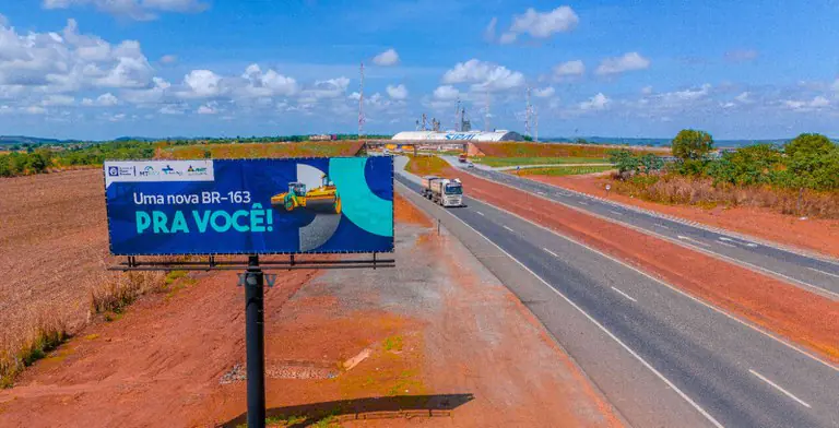 BR-163/MT ganha 100 km de pista nova nesta sexta-feira (22).